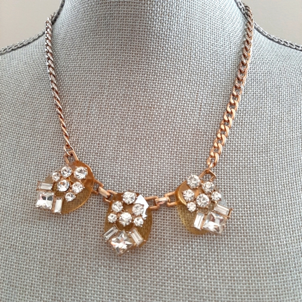 Vintage Luxurious Crystal Statement Necklace